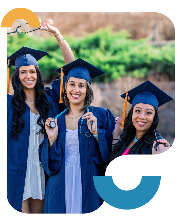 Young female nurse smiling.